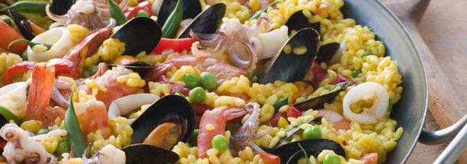 Un repas de paella