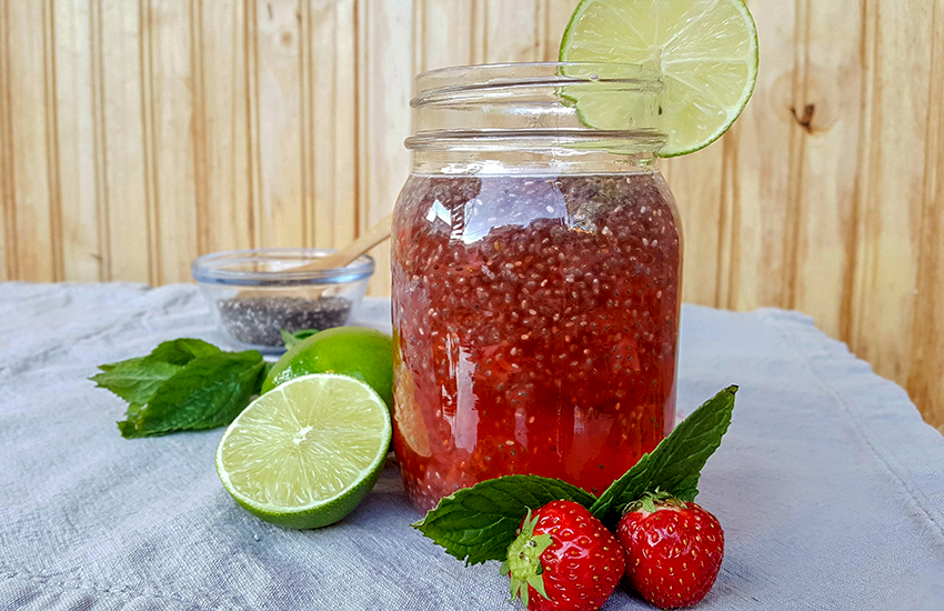 Un pot de chia fresca