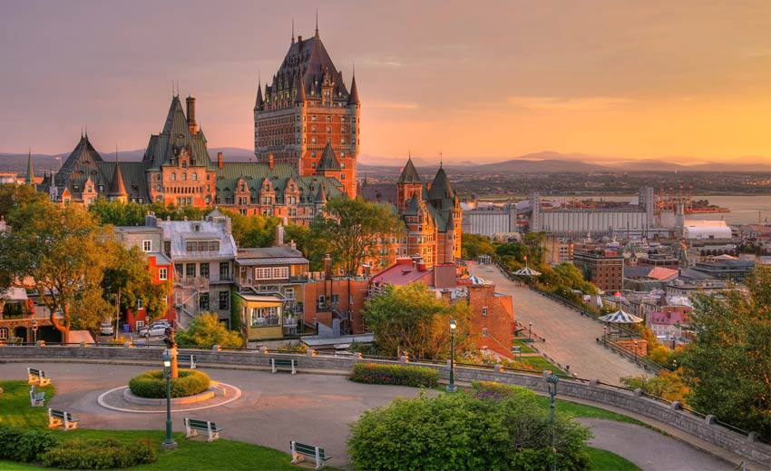 Le château Frontenac à Québec