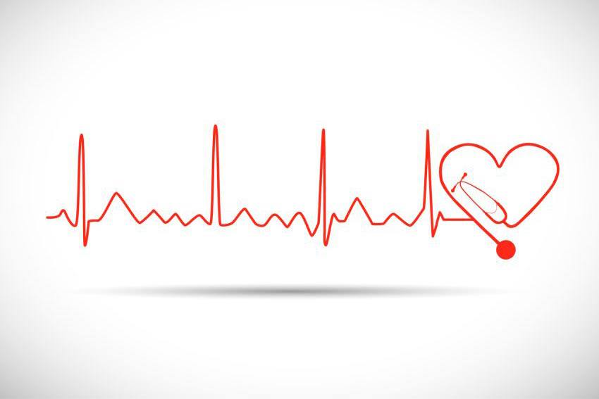 Cardiographie qui termine avec un coeur